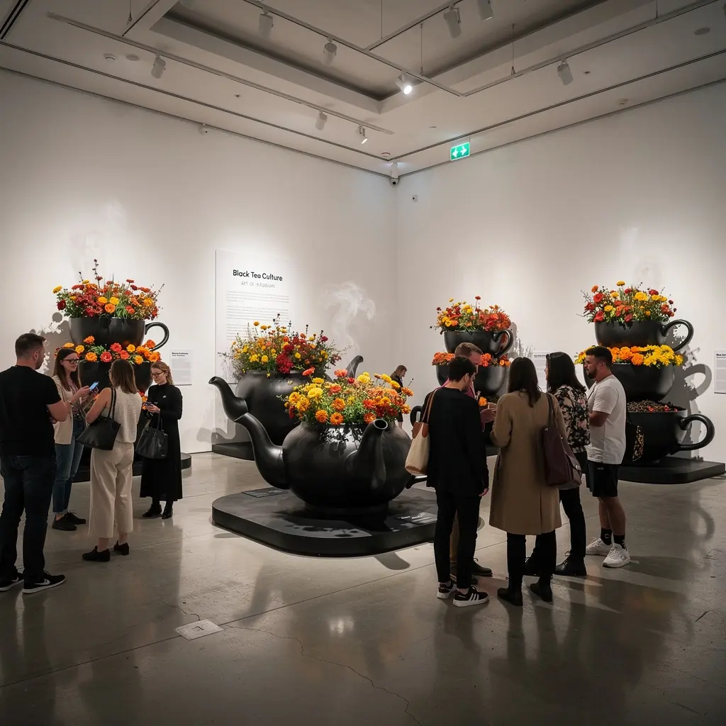 Ranný čajový rituál s teplým čajom a čajovou kanvicou.